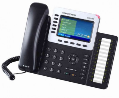 Teléfono IP Grandstream GXP2160 - 6 líneas, Negro