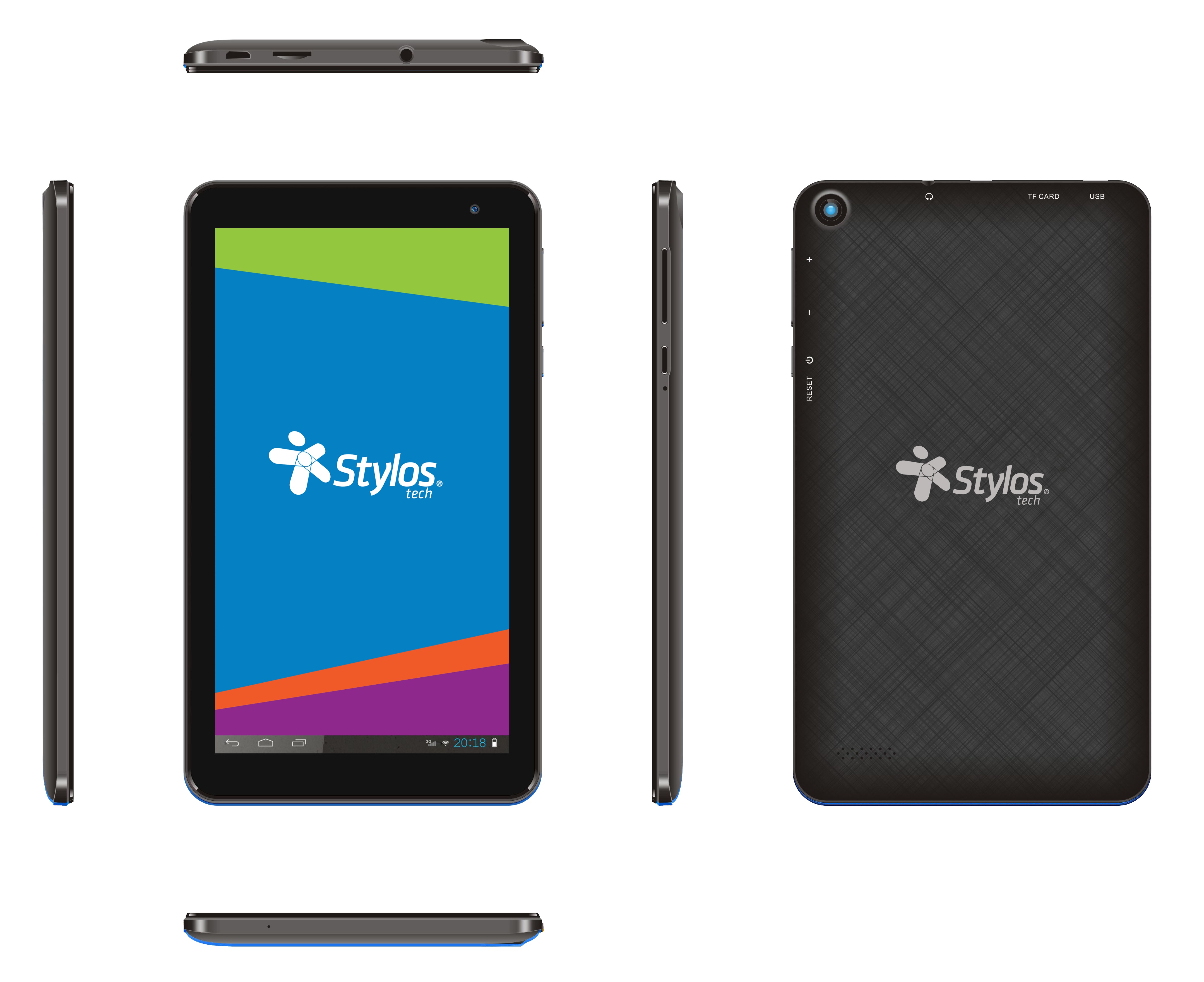 Tablet Interactiva 1+16 Negra Stylos. STTA111B -