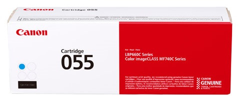Toner  CANON 055 CYAN - Laser, 1200 páginas, Cian, imageCLASS LBP664CDW, MF741CDW, MF743CDW