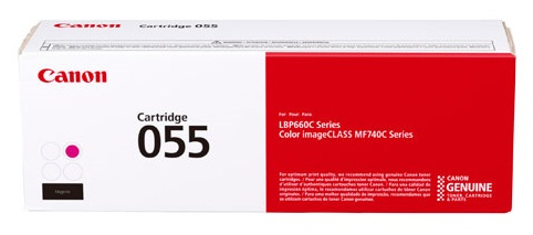 Toner CANON 055 MAGENTA - Laser, 1200 páginas, Magenta, imageCLASS LBP664CDW, MF741CDW, MF743CDW