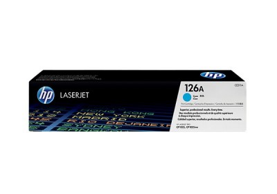 Cartucho tóner HP 126A - 1000 páginas, Cian, Laser