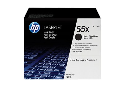 Tóner HP Núm 55X - Laser, Negro