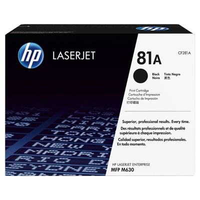 TONER HP 81A NEGRO LASERJET/MFP M630 (CF281A)