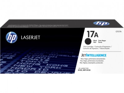 Tóner HP 17A - Laser, Negro