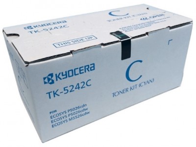 Toner KYOCERA TK-5242C - 3000 páginas, Cian, ECOSYS P5026cdw