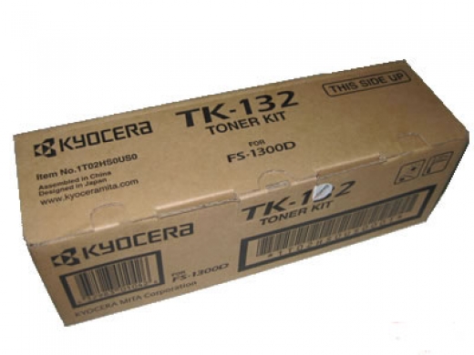 Cartucho tóner KYOCERA TK-132 - 7200 páginas, Negro, Laser