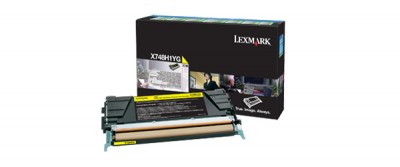 Cartucho tóner LEXMARK - 10000 páginas, Amarillo, Laser, Negro