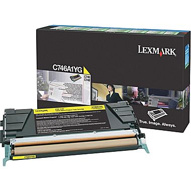 Cartucho tóner LEXMARK - 7000 páginas, Amarillo, Laser, Negro
