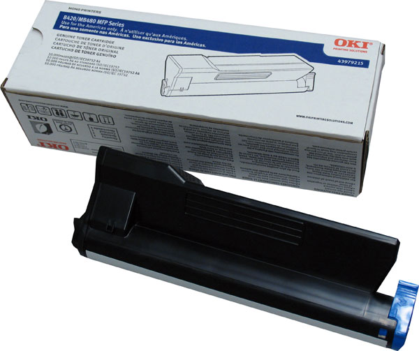 Cartucho tóner OKIDATA - 12000 páginas, Negro