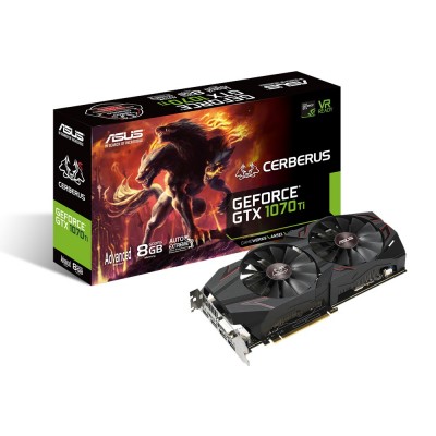Tarjeta de Video ASUS CERBERUS-GTX1070TI-A8G - NVIDIA, GeForce GTX, GDDR5, PCI Express 3.0