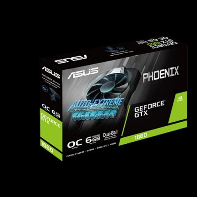 Tarjeta de Video ASUS PH-GTX1660-O6G - NVIDIA, GeForce GTX 1660, GDDR5, PCI Express 3.0