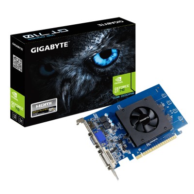 Tarjeta de Video GIGABYTE GV-N710D5-1GI - NVIDIA, GeForce GT, GDDR5, 64 bit, PCI Express x8 2.0