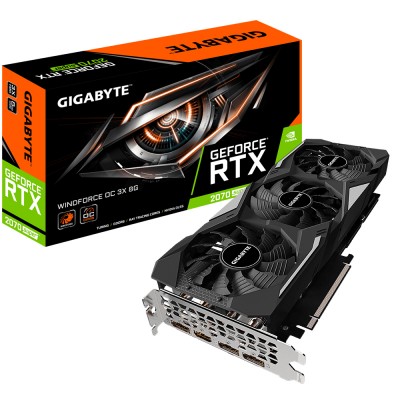 Tarjeta de Video GIGABYTE GV-N207SWF3OC-8GD - NVIDIA, GeForce RTX 2070 SUPER, 8 GB, GDDR6, PCI Express 3.0 x16