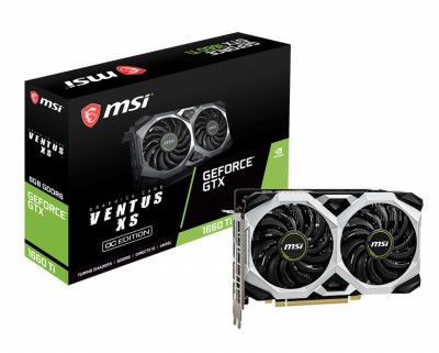 Tarjeta de Video MSI GeForce GTX 1660 TI VENTUS XS 6G OC - NVIDIA, GeForce GTX 1660, 6 GB, GDDR6, PCI Express x16 3.0