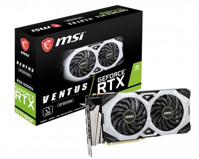 Tarjeta de Video MSI TVI Geforce RTX 2070 Super Ventus GP OC Familia de procesadores de gráficos: NVIDIA - Tipo de memoria de adaptador gráfico: GDDR6 de 8