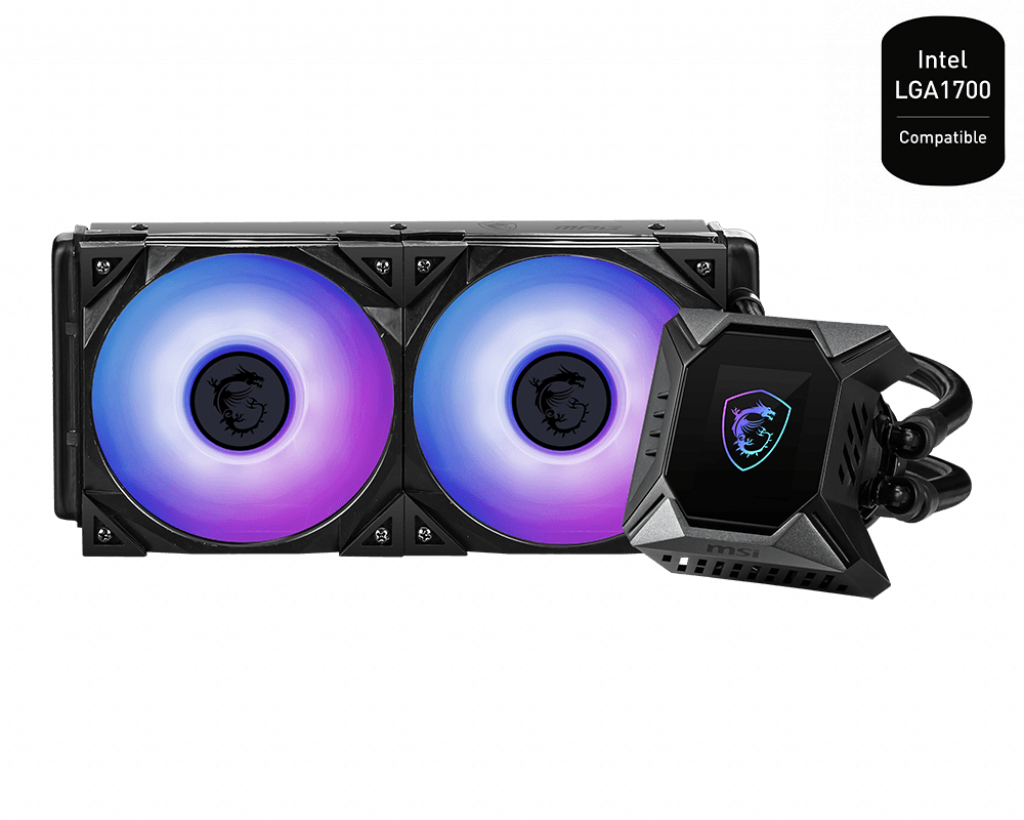 Enfriamiento  MSI MPG CORELIQUID K240 V2 - Negro, Enfriador, 39.9 dBA, 0 a 2500 RPM