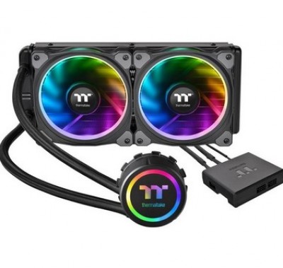 Enfriador Líquido THERMALTAKE Floe Riing RGB 280 TT Premium Edition - Negro, Enfriador, 500 - 1400 RPM