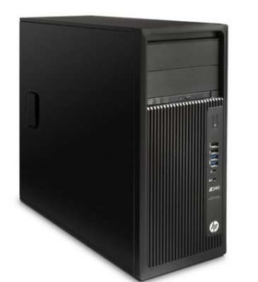 HP Z240 SFF Workstation - Intel Xeon E3-1245v5 3.5GHz Quad-Core, 8GB DDR4 SDRAM, 256GB SSD, HD Graphics P530, DVDRW, GigE, 3x DisplayPort, 1x Serial, Win 7 Pro 64-bit + Windows 10 Pro 64-bit License