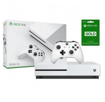 CONSOLA XBOX S 500GB MICROSOFT ONE S - Color blanco