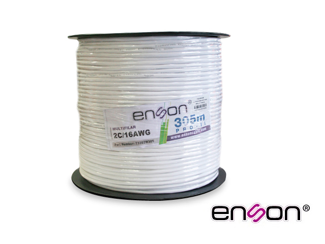 CABLE MULTIFILAR BOBINA ENSON 73202W305 2C/16W PRO-II 305MTS