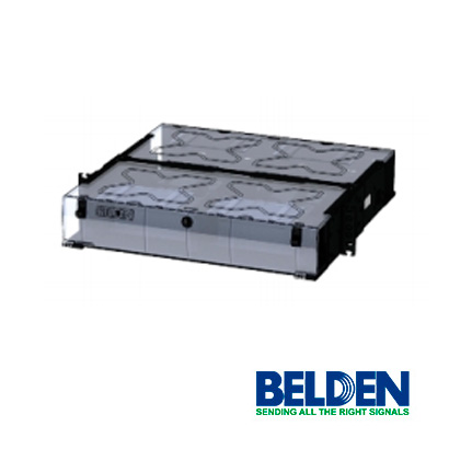 PANEL DE CONEXION FIBEREXPRESS BELDEN ECX-02U P/ 4 CASSETTES 2U
