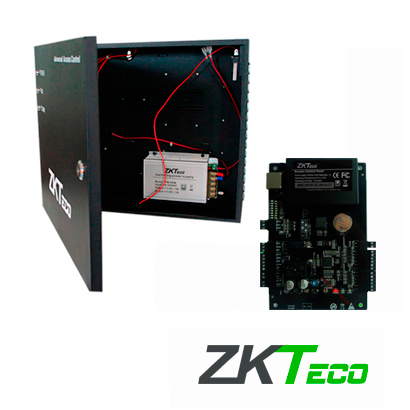 PANEL DE CONTROL DE ACCESO AVANZADO ZKTECO C3-100KIT GABINETE Y FUENTE 1 PUERTA/2 LECTORASWG/30,000TARJETAS125KHZ/100,000REGISTROS TCP/IP/RS485/1OUTAUXCOMPATIBLE CON LECTORAS SERIE KR
