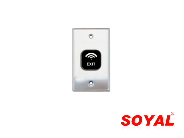 BOTON SIN CONTACTO TOUCH-LESS SOYAL AR-PBI-7B-BW-NE AZUL