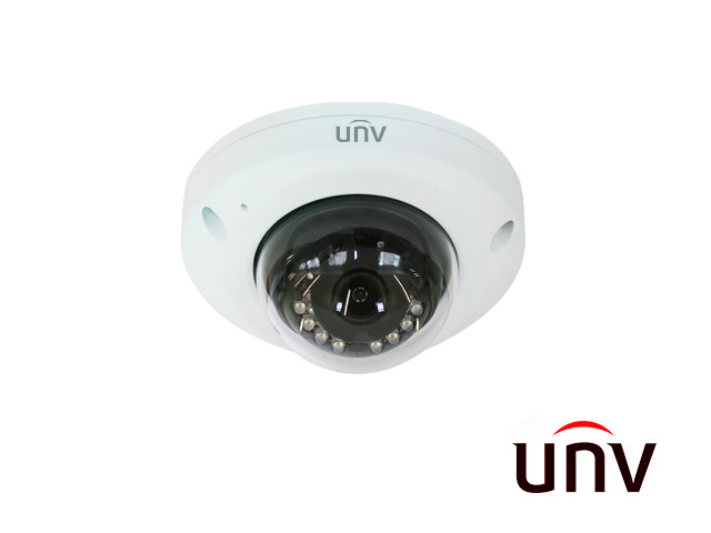 CÁMARA IP MINIDOMO UNV IPC314SR-DVPF28 4MP H.265 WDR 15MIR MIC