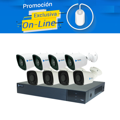 KIT 4X5MP Y 4X2MP 4 MSC-5201+ 4 MBASHD2202 + DVR 8 CANALES MSDV-2130-08+