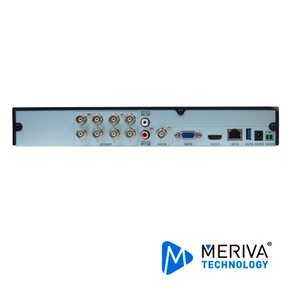 DVR 5MP MERIVA MSDV-2130-08+ 12CANALES/8CH BNC/4CHIP 1AUDIO PENTAHIBRIDO SOPORTA 1 DISCO DURO