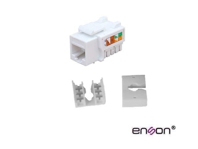 ENSON CONECTOR JACK RJ45 CAT6 90GRADOS ENS-JC6WH BLANCO