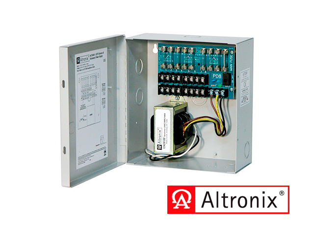 FUENTE DE PODER DE CAJA 24VAC ALTRONIX ALTV248 CON GABINETE