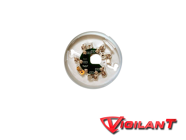 BASE PARA DETECTOR DIRECC. VIGILANT RB4U CON RELEVADOR