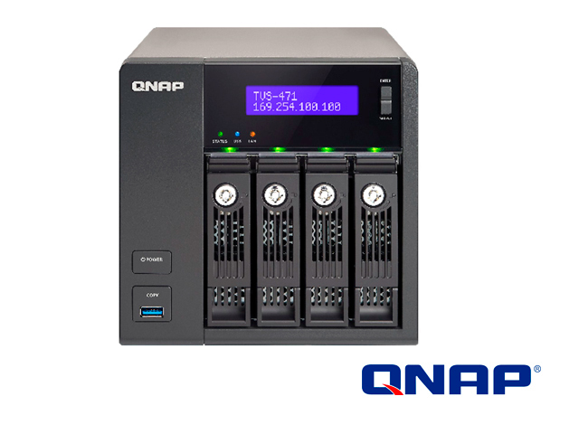 NAS TURBO VNAS QNAP TVS-471-I3-4G COREI3 4GB 4GLAN