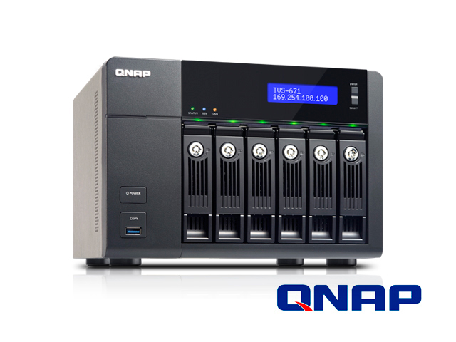 NAS QNAP TVS-671-i3-4G-US  6-Bay Intel Core i3 3.5G