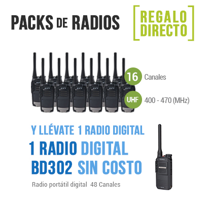 KIT 12 TC320-UHF + 1 BD302-UHF DE REGALO