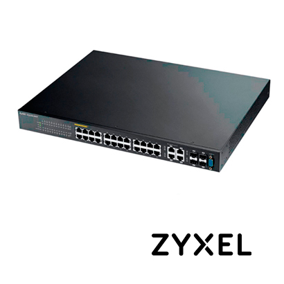 SWITCH 24GIGA/24POE+ 4SFP ADMINISTRABLE-L2 ZYXEL GS2210-24HP 375W