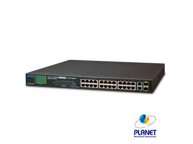 SWITCH POE+ 24FAST/24POE + 2GIG/SFP NO-ADMINISTRABLE PLANET FGSW-2622VHP