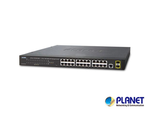 SWITCH 24GIGA + 2SFP + 1CONSOLA ADML2 PLANET GS-4210-24T2S