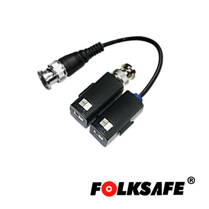 TRANSCEPTORES HD 5MP FOLKSAFE FS-HDP4101C AHD/TVI/CVI PUSH-IN CON CONECTOR, AISLADOR DE RUIDO Y PROTECTOR DE VOLTAJE.