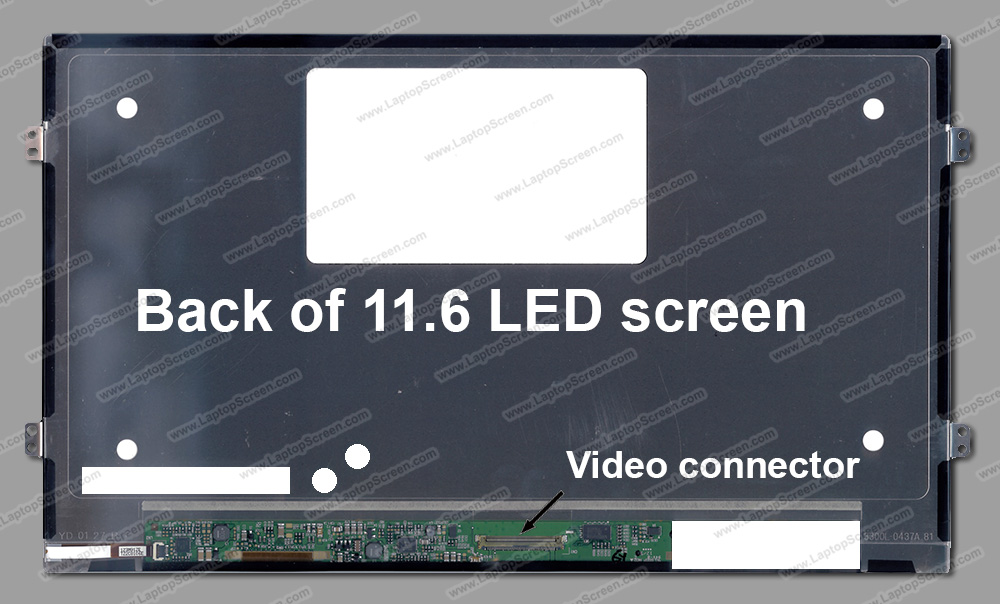 11.6-inch WideScreen (10.08"x5.67") WXGA (1366x768) HD  Matte LED LP116WH4(SL)(N2)