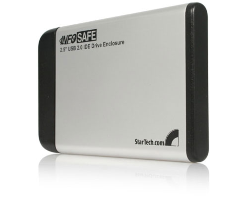 GABINETE EXTERNO DISCO DURO IDE 2 5   PLATEADO ECTIVIDAD USB 2.0
