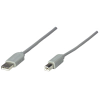 MANHATTAN CABLE USB A-B 4.5M  GRIS