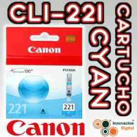 CART TINTA CANON CYAN CLI-221 P/ IP3600  IP4600  MP540
