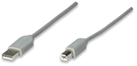CABLE USB A-B 1.8M, GRIS