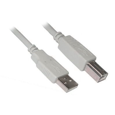 CABLE USB V2.0 A-B 1.8 METROS BEIGE
