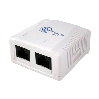 ROSETA CON JACK CAT5E DOBLE