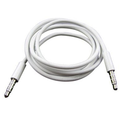 CABLE STEREO M-M 0.9 MTS BLANCO