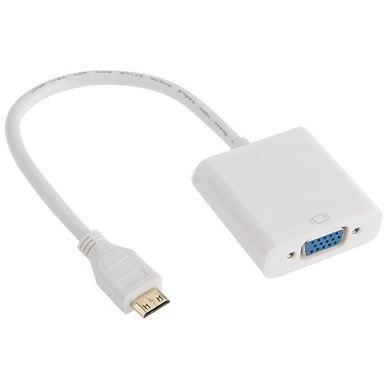 CONVERTIDOR HDMI MINI MACHO A VGA HEMBRA