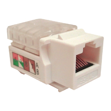JACK CAT 5E KEYSTONE BLANCO